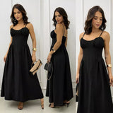 VESTIDO FEMININO com ALÇAS e COSTAS em LASTEX - LOOK VERÃO
