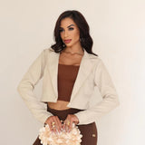 Blazer Feminino Casaquinho Alfaiataria Casaco Social  Tecido Premium
